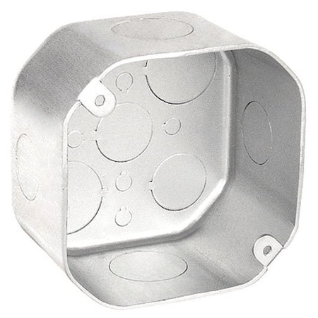 Southwire Electrical Box, 21.5 cu in, Octagon Box Type, 4 Gangs, Steel, Octagon Shape 54171-SVT